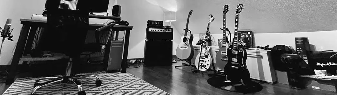 Das Musikstudio von Tobias Langhein